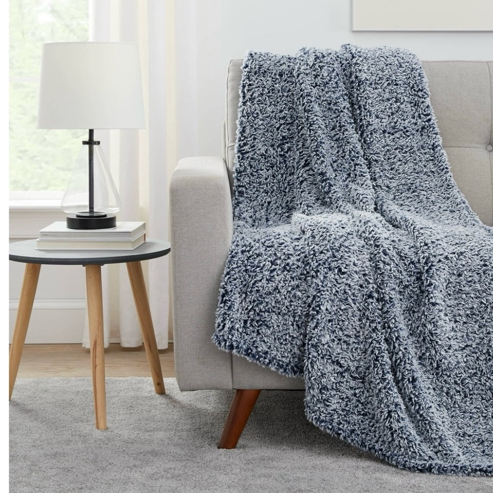 Light weight Sherpa throw
50 inches  x 60 inches